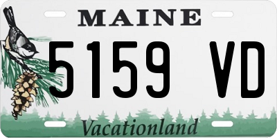 ME license plate 5159VD