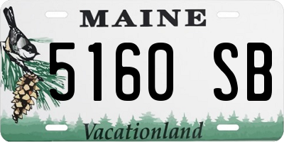 ME license plate 5160SB