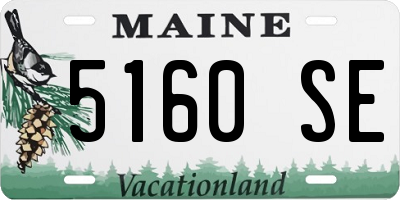 ME license plate 5160SE