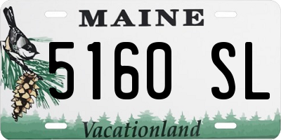 ME license plate 5160SL
