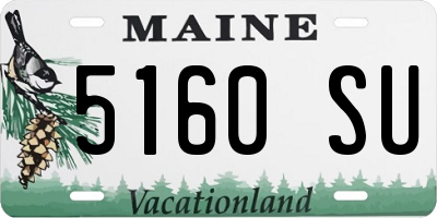 ME license plate 5160SU