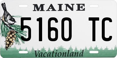 ME license plate 5160TC