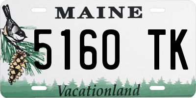 ME license plate 5160TK