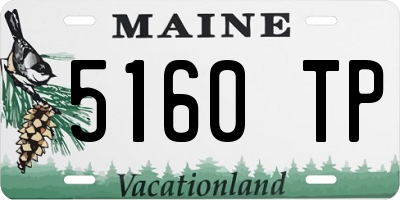 ME license plate 5160TP