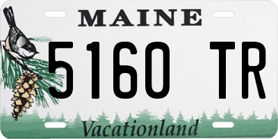 ME license plate 5160TR