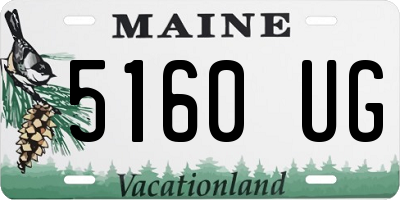 ME license plate 5160UG