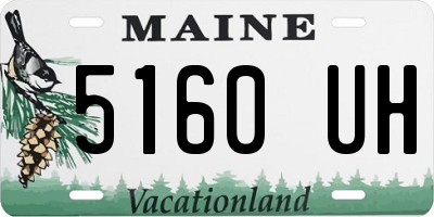 ME license plate 5160UH