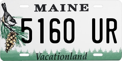 ME license plate 5160UR