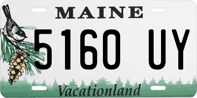 ME license plate 5160UY