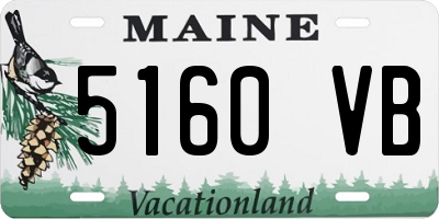 ME license plate 5160VB