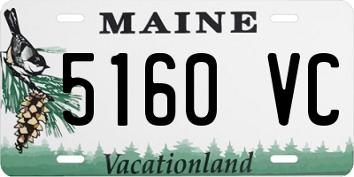 ME license plate 5160VC