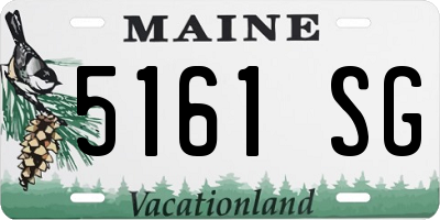 ME license plate 5161SG