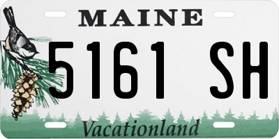 ME license plate 5161SH