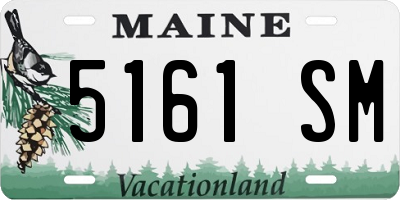 ME license plate 5161SM