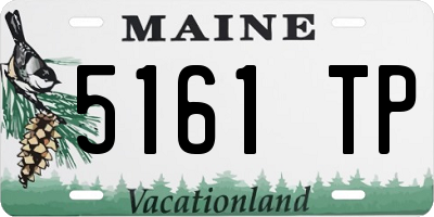ME license plate 5161TP