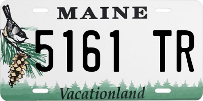 ME license plate 5161TR