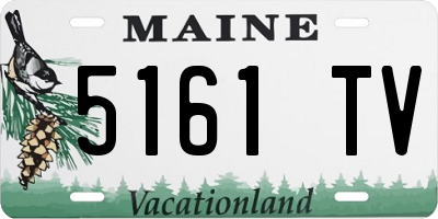 ME license plate 5161TV