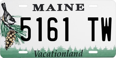 ME license plate 5161TW