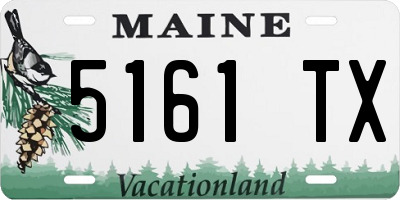 ME license plate 5161TX