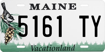 ME license plate 5161TY