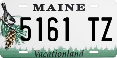 ME license plate 5161TZ
