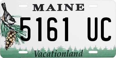 ME license plate 5161UC