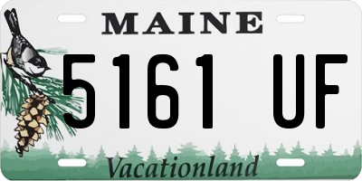 ME license plate 5161UF