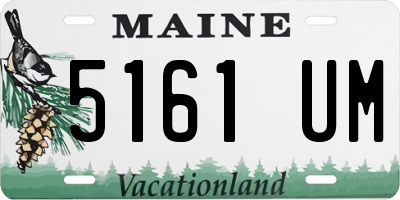 ME license plate 5161UM