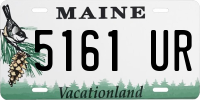 ME license plate 5161UR