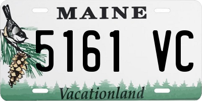 ME license plate 5161VC