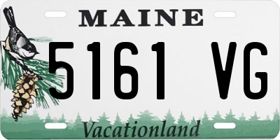 ME license plate 5161VG