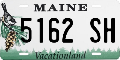 ME license plate 5162SH