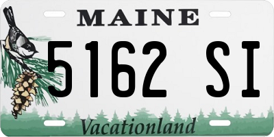 ME license plate 5162SI