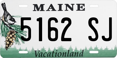 ME license plate 5162SJ
