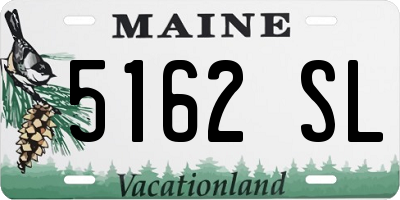ME license plate 5162SL