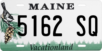 ME license plate 5162SQ