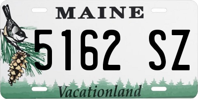 ME license plate 5162SZ