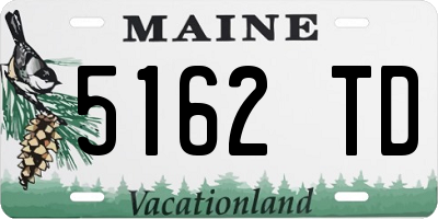 ME license plate 5162TD