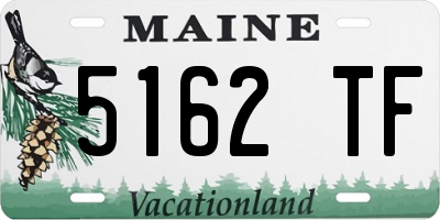 ME license plate 5162TF