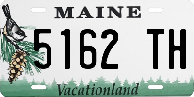 ME license plate 5162TH