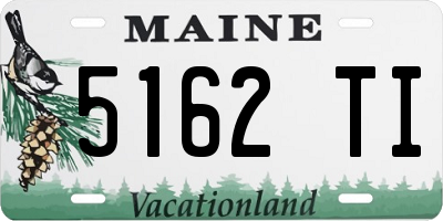 ME license plate 5162TI