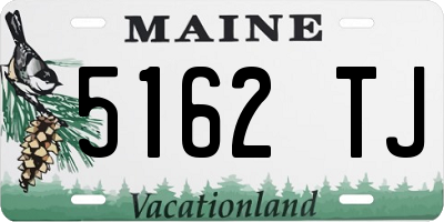 ME license plate 5162TJ