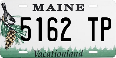 ME license plate 5162TP