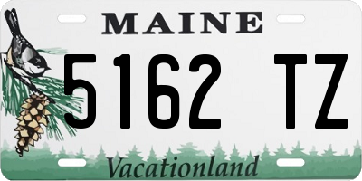 ME license plate 5162TZ