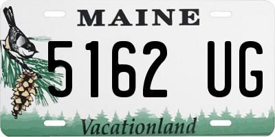 ME license plate 5162UG