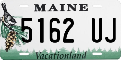 ME license plate 5162UJ