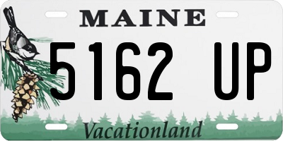 ME license plate 5162UP