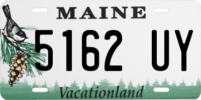 ME license plate 5162UY