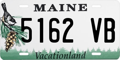 ME license plate 5162VB