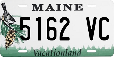 ME license plate 5162VC